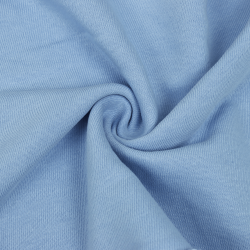 Ткань Футер 3-х нитка, Петля, цвет Светло-Голубой (на отрез)  в Комсомольске-на-Амуре