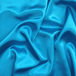 *Ткань Атлас-сатин, цвет Голубой (на отрез)  в Комсомольске-на-Амуре