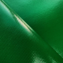 Ткань ПВХ 600 гр/м2 плотная, Зелёный (Ширина 150см), на отрез  в Комсомольске-на-Амуре