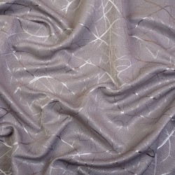 Ткань Блэкаут для штор светозатемняющая 75% &quot;Ледовое тиснение цвет Серый&quot; (на отрез)  в Комсомольске-на-Амуре