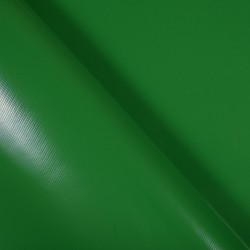 Ткань ПВХ 450 гр/м2, Зелёный (Ширина 160см), на отрез  в Комсомольске-на-Амуре