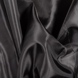 Ткань подкладочная Таффета 190Т, цвет Черный (на отрез)  в Комсомольске-на-Амуре