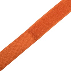 Контактная лента 25мм цвет Оранжевый (велькро-липучка, на отрез)  в Комсомольске-на-Амуре