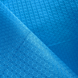 Ткань Оксфорд 300D PU Рип-Стоп СОТЫ, цвет Голубой (на отрез)  в Комсомольске-на-Амуре