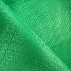 Ткань Оксфорд 300D PU Рип-Стоп СОТЫ, цвет Зелёный (на отрез)  в Комсомольске-на-Амуре