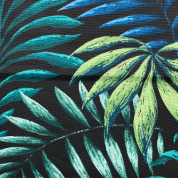 Интерьерная ткань Дак (DUCK), принт &quot;Тропические листья&quot; (на отрез)  в Комсомольске-на-Амуре